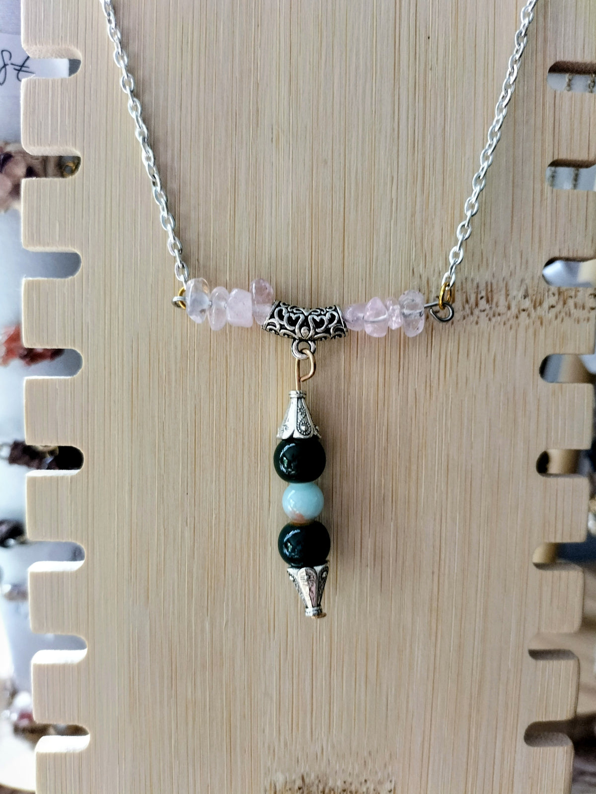 Collier douceur de rose
