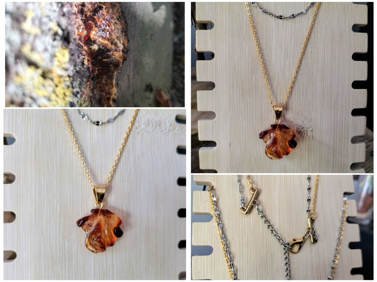 Double collier en ambre
