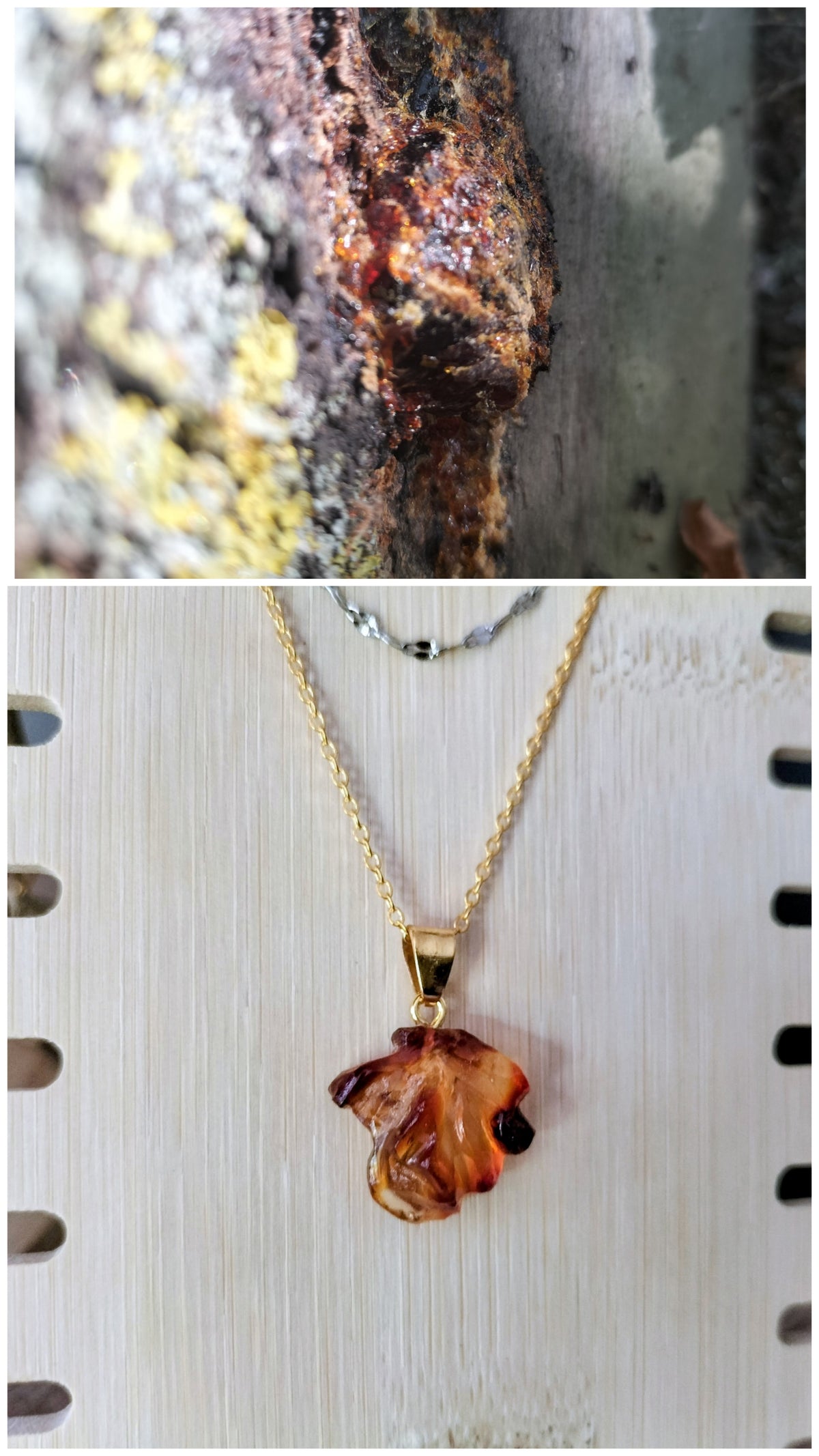 Double collier en ambre
