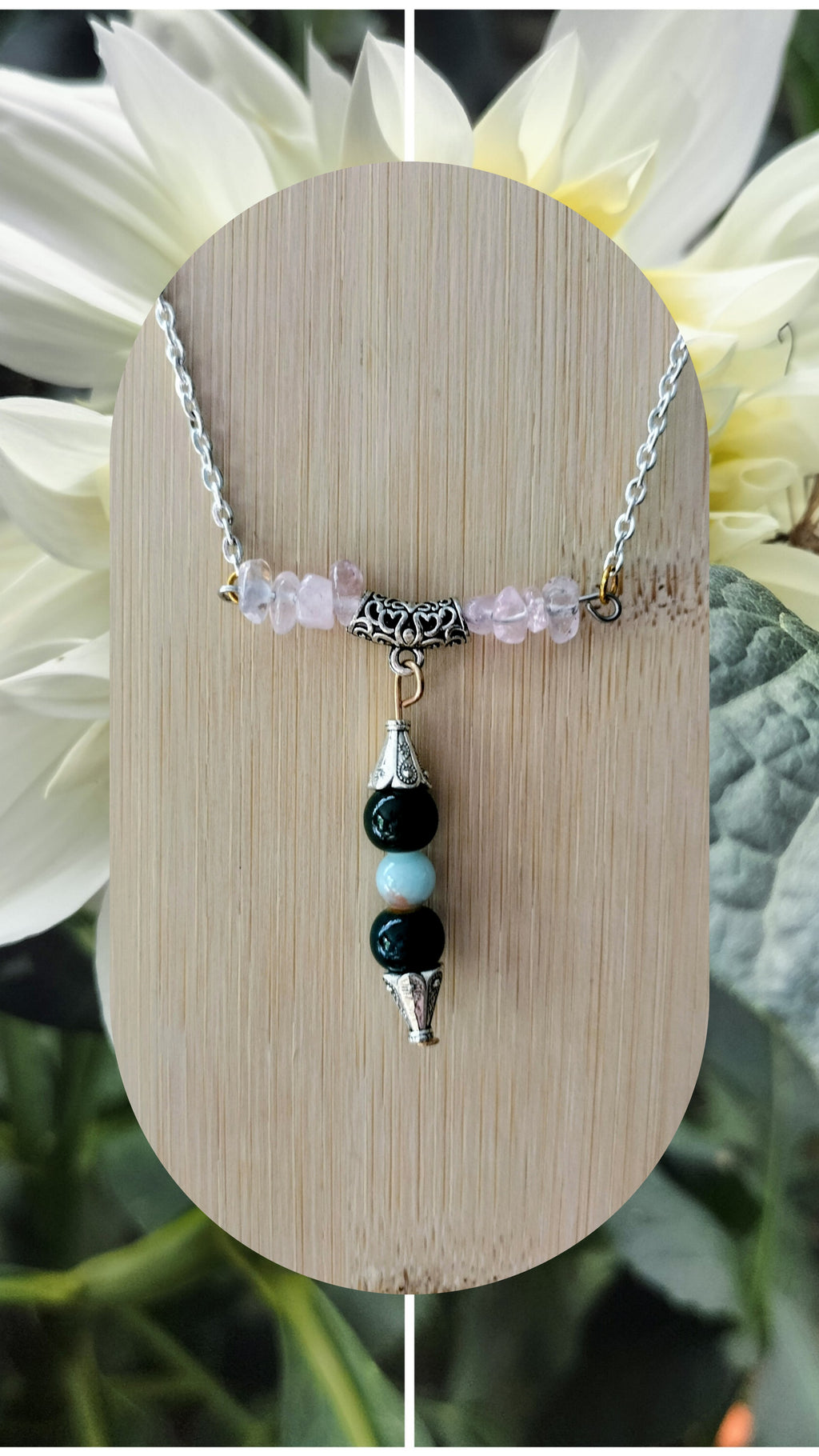 Collier douceur de rose