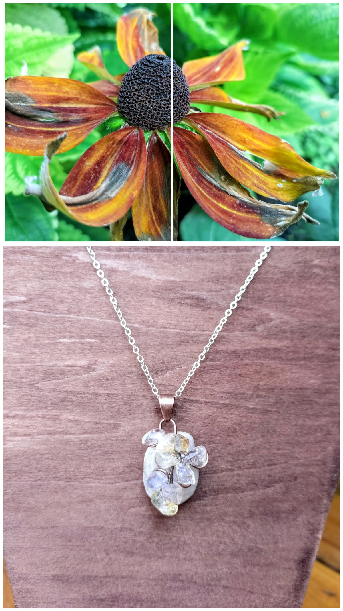 Collier fleur d'âme