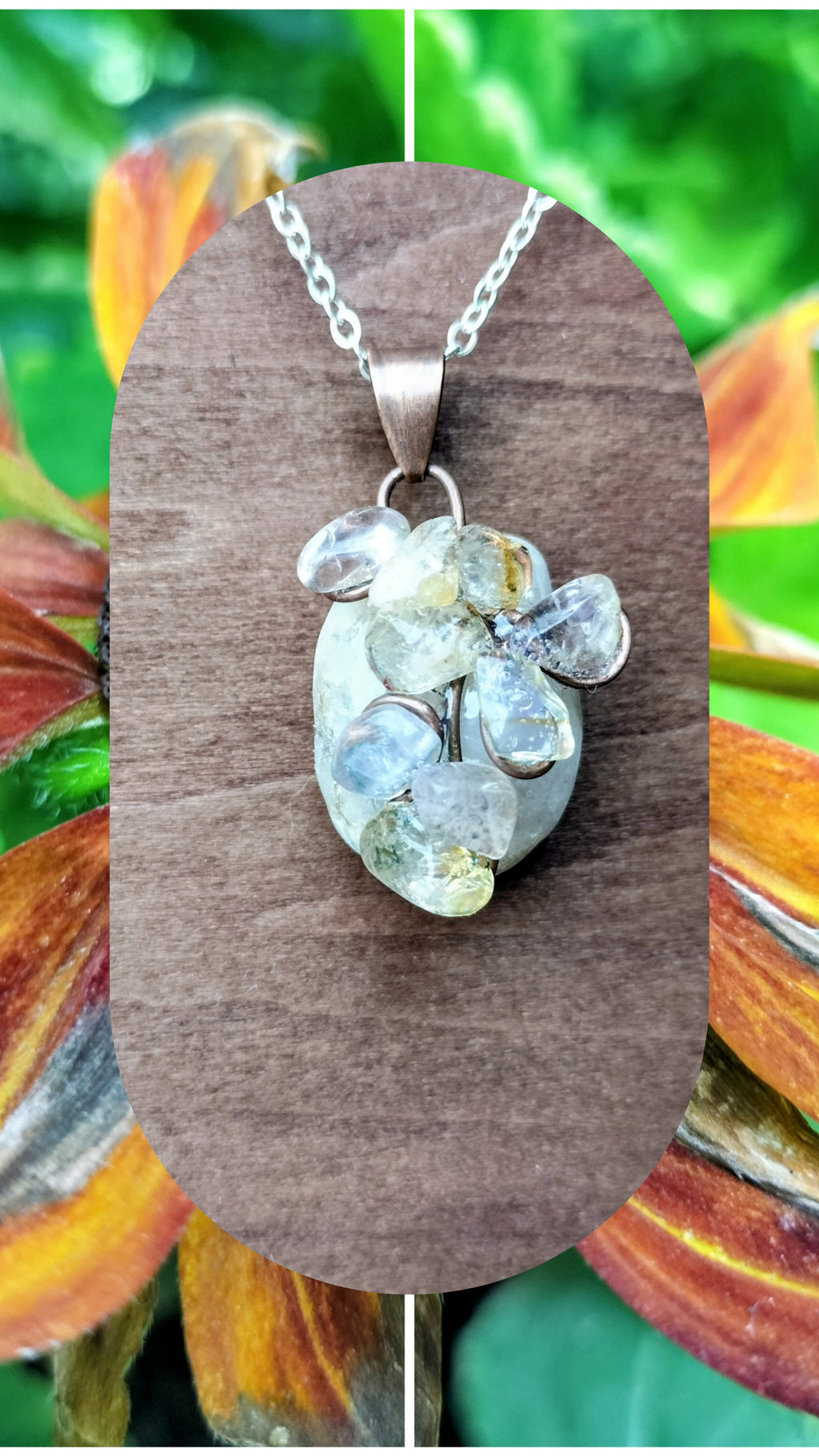 Collier fleur d'âme