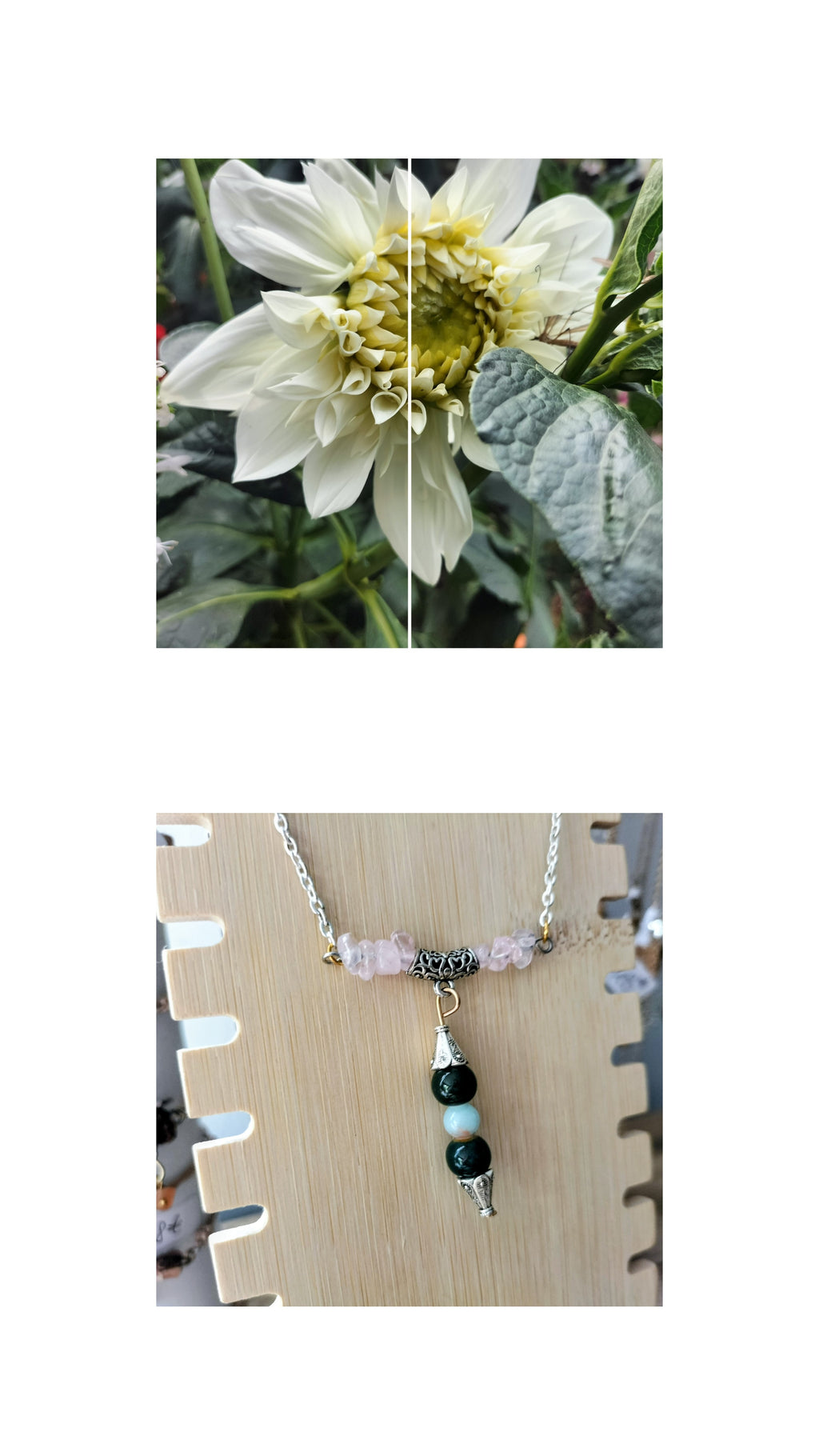 Collier douceur de rose