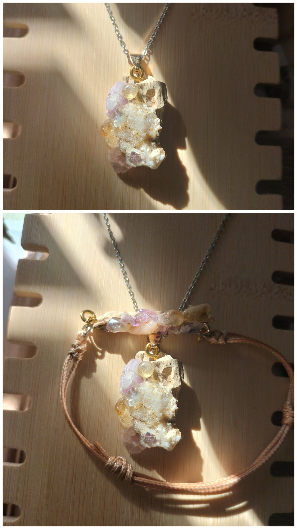 Collier et bracelet chamane