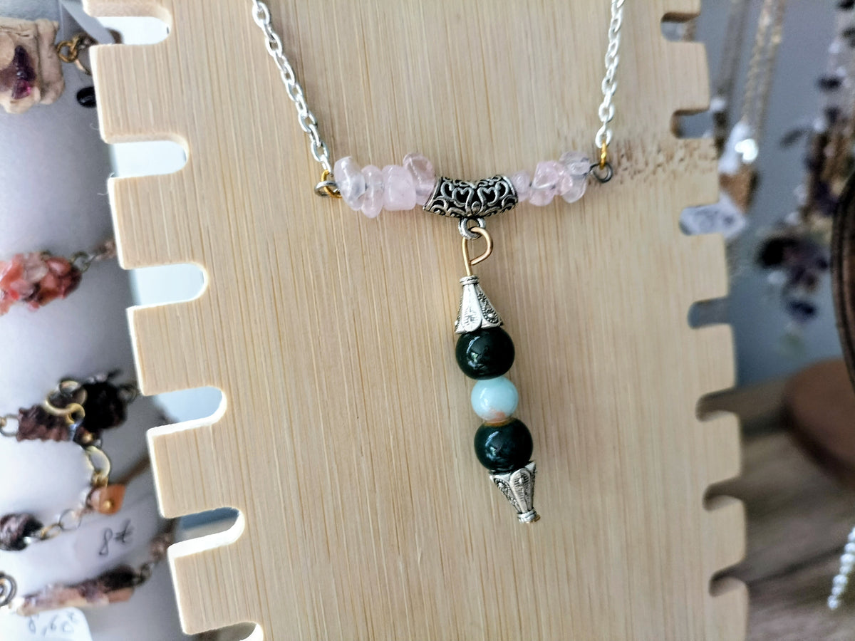 Collier douceur de rose
