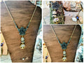 Collier fleur noir