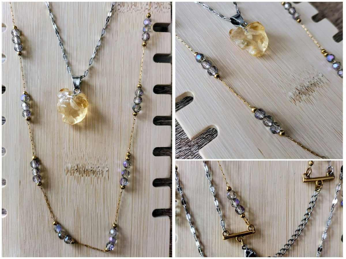 Collier à double chaîne