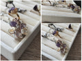 Collier pétale enchantée de citrine et améthyste