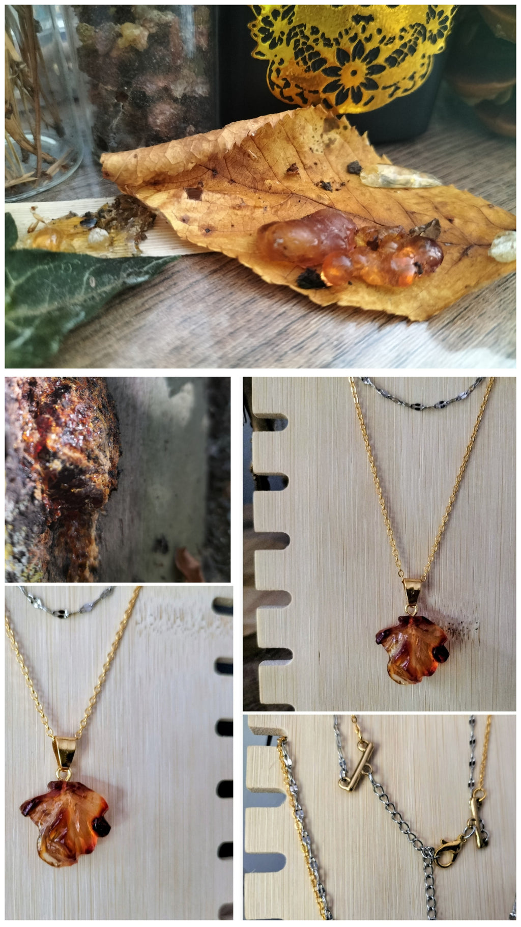 Double collier en ambre