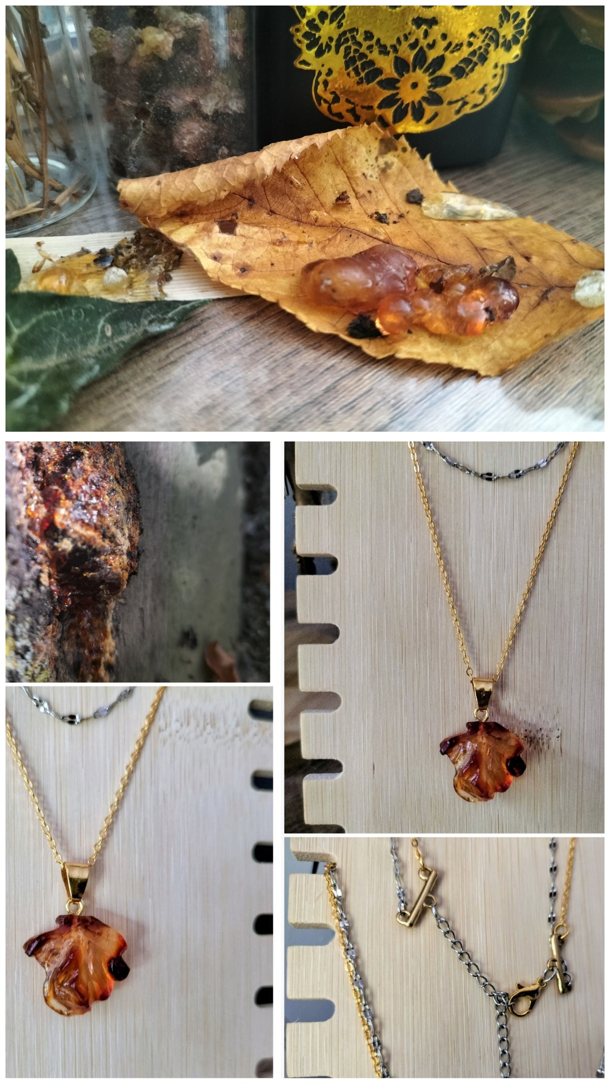 Double collier en ambre