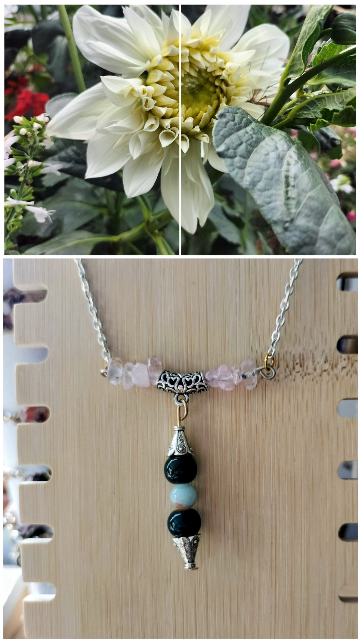 Collier douceur de rose